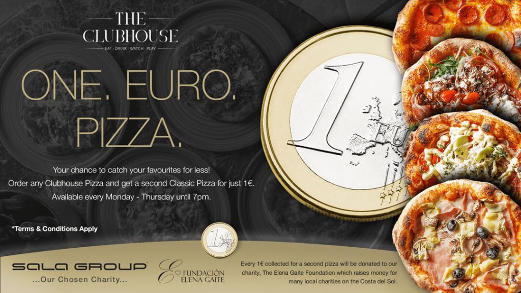 One Euro Pizza at The Clubhouse Marbella One Euro Pizza at The Clubhouse Marbella